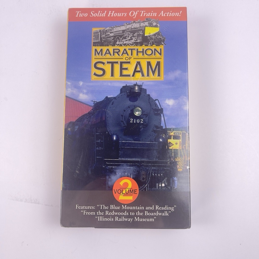 Marathon of Steam Vol. 2 VHS Video Train Railroad New Sealed